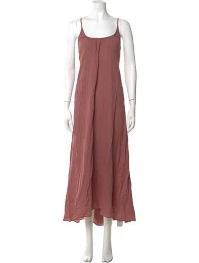 Pre-owned 9seed Linen Long Dress In Pink