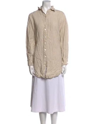 Pre-owned 9seed Linen Long Sleeve Tunic In Neutral