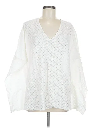 Pre-owned 9seed Long Sleeve Blouse In White