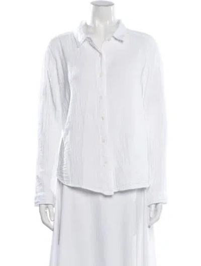 Pre-owned 9seed Long Sleeve Button-up Top In Neutrals