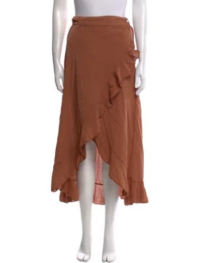 Pre-owned 9seed Midi Length Skirt In Brown