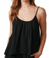 9seed Playa Tank Top In Black In Black