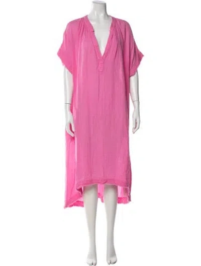 Pre-owned 9seed Raw-edge Trim Robe W/ Tags In Pink