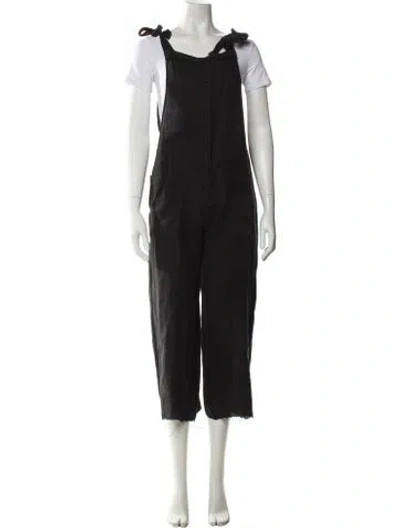 Pre-owned 9seed Scoop Neck Jumpsuit In Gray