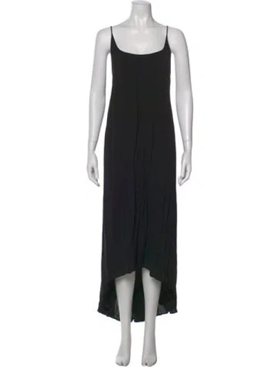 Pre-owned 9seed Scoop Neck Long Dress In Black