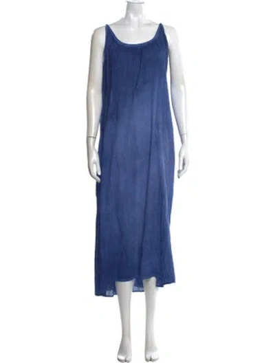 Pre-owned 9seed Scoop Neck Long Dress In Blue