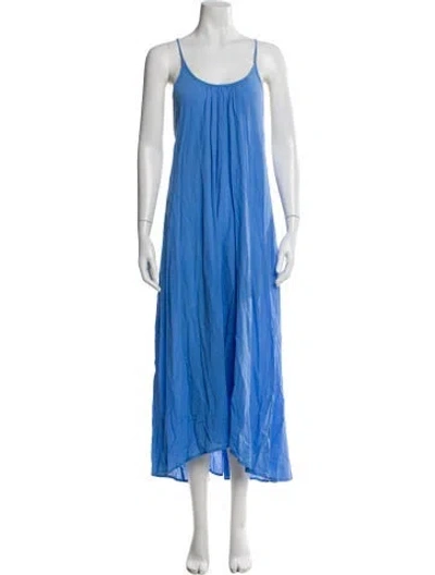 Pre-owned 9seed Scoop Neck Long Dress In Blue