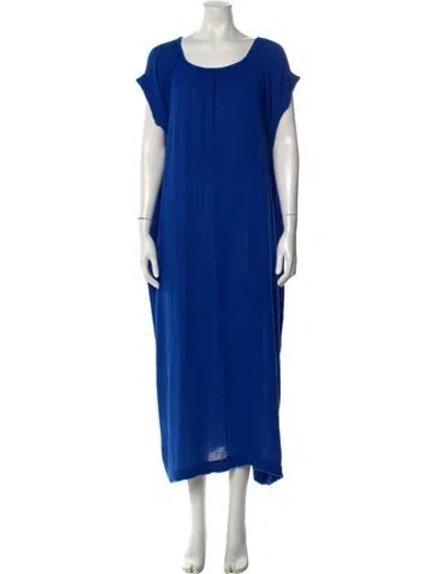 Pre-owned 9seed Scoop Neck Long Dress In Blue