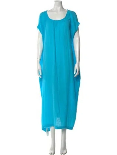 Pre-owned 9seed Scoop Neck Long Dress In Blue