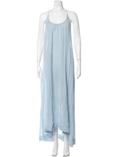 Pre-owned 9seed Scoop Neck Long Dress In Blue