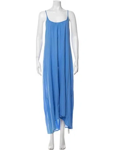 Pre-owned 9seed Scoop Neck Long Dress In Blue