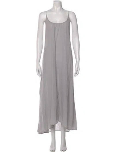 Pre-owned 9seed Scoop Neck Long Dress In Gray