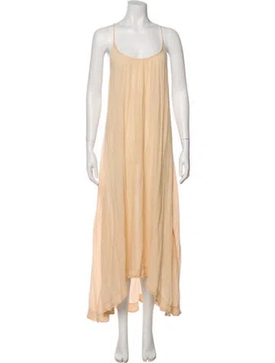 Pre-owned 9seed Scoop Neck Long Dress In Neutral