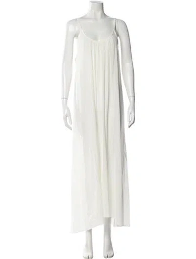 Pre-owned 9seed Scoop Neck Long Dress In Neutral