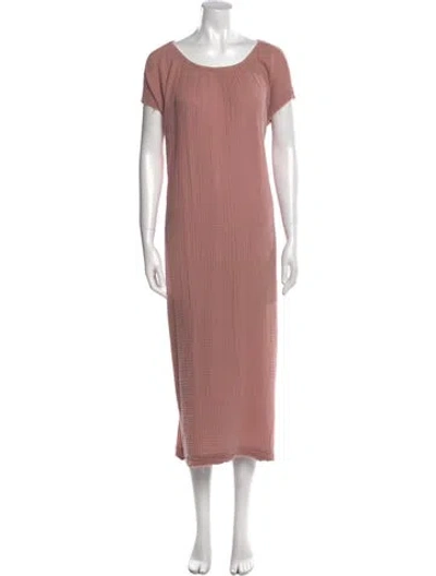 Pre-owned 9seed Scoop Neck Long Dress In Pink
