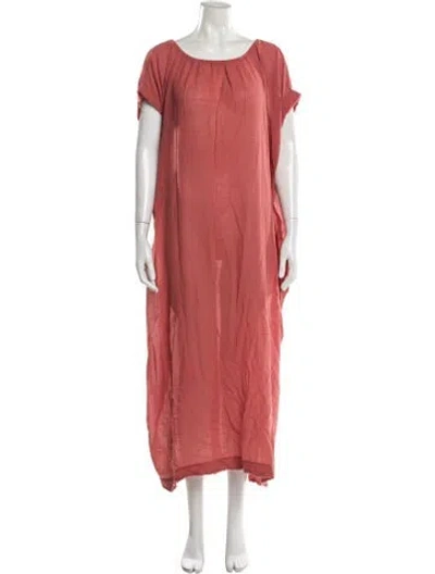 Pre-owned 9seed Scoop Neck Long Dress In Pink