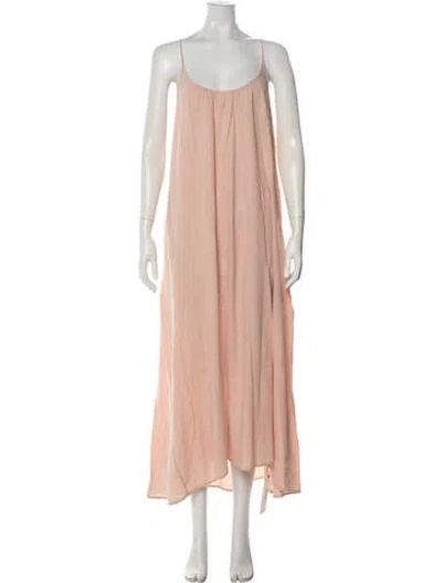 Pre-owned 9seed Scoop Neck Long Dress In Pink