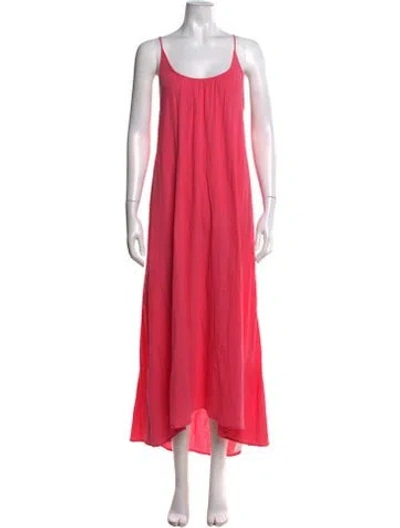 Pre-owned 9seed Scoop Neck Long Dress In Red