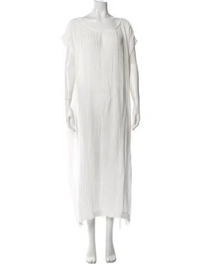 Pre-owned 9seed Scoop Neck Long Dress W/ Tags In White