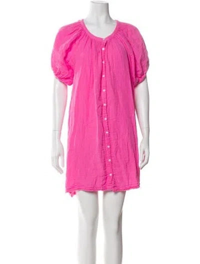 Pre-owned 9seed Scoop Neck Mini Dress In Pink