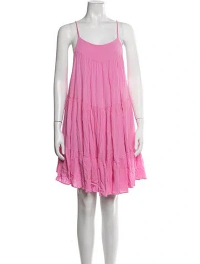 Pre-owned 9seed Scoop Neck Mini Dress In Pink