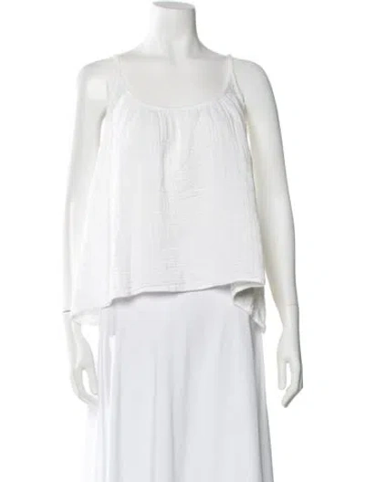 Pre-owned 9seed Scoop Neck Sleeveless Top In White