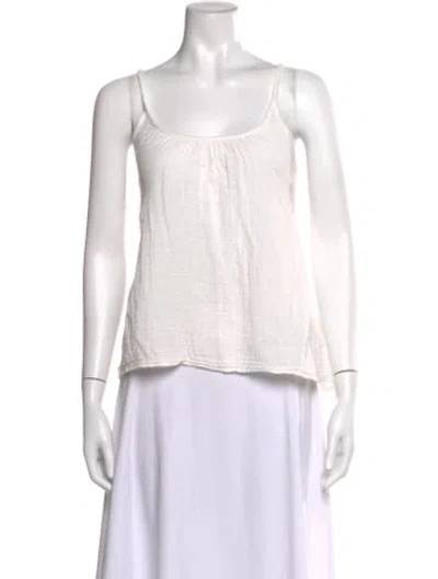 Pre-owned 9seed Scoop Neck Sleeveless Top In White