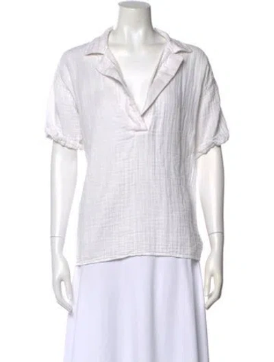 Pre-owned 9seed Short Sleeve Top In White