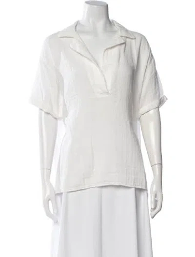 Pre-owned 9seed Short Sleeve Top In White