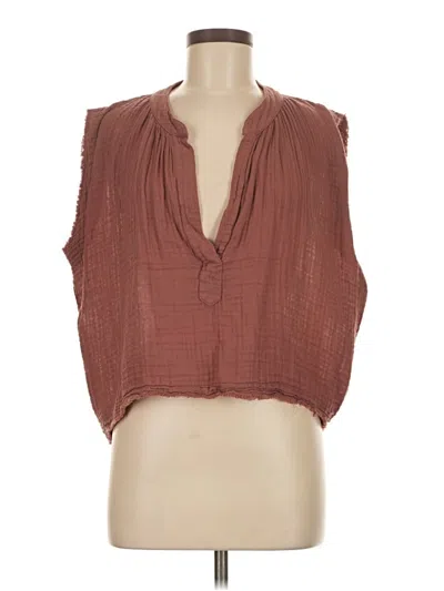 Pre-owned 9seed Sleeveless Blouse In Brown