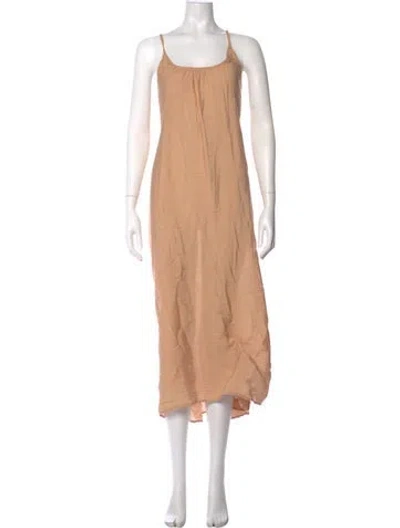 Pre-owned 9seed Square Neckline Long Dress In Neutral