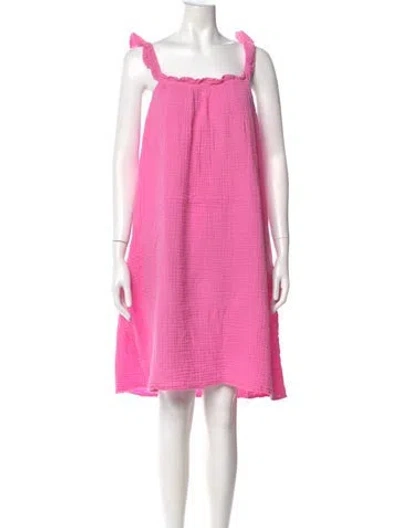 Pre-owned 9seed Square Neckline Mini Dress In Pink