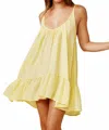 9seed St Tropez Mini Dress In Daffodil In Neutral