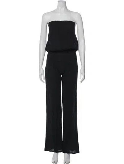 Pre-owned 9seed Strapless Jumpsuit In Black