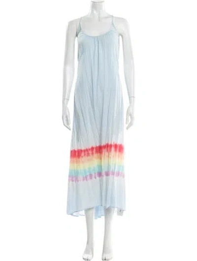 Pre-owned 9seed Striped Long Dress In Blue