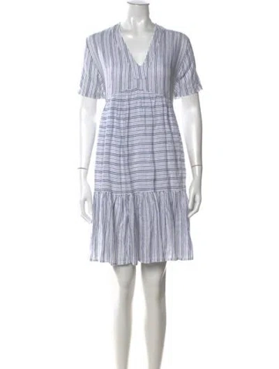 Pre-owned 9seed Striped Mini Dress In Blue