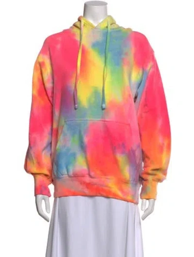 Pre-owned 9seed Tie-dye Print Crew Neck Hoodie In Multi