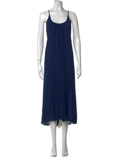 Pre-owned 9seed Tie-dye Print Long Dress In Blue