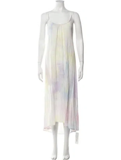 Pre-owned 9seed Tie-dye Print Long Dress In Pink