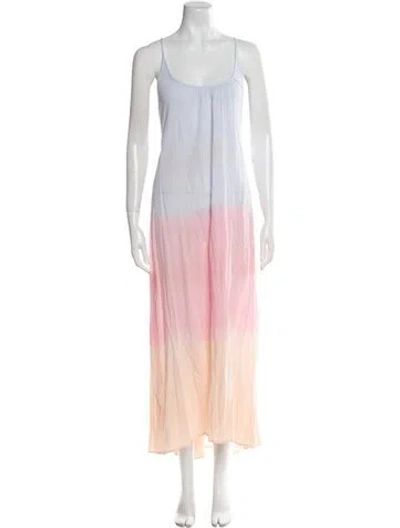 Pre-owned 9seed Tie-dye Print Long Dress In Purple