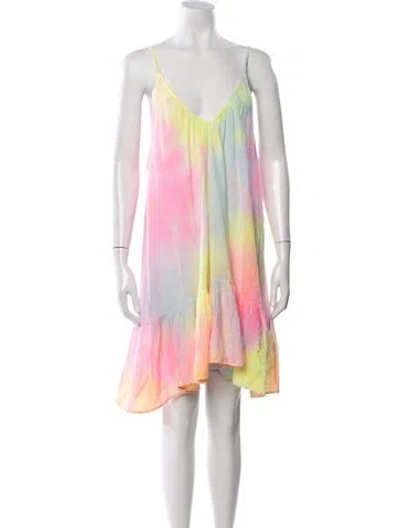 Pre-owned 9seed Tie-dye Print Mini Dress In Multi