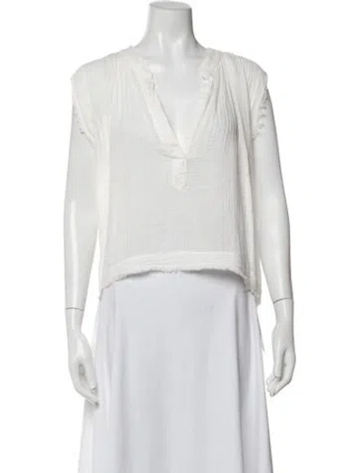 Pre-owned 9seed V-neck Sleeveless Top In Neutral