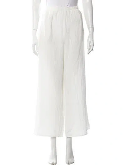 Pre-owned 9seed Wide Leg Pants In White