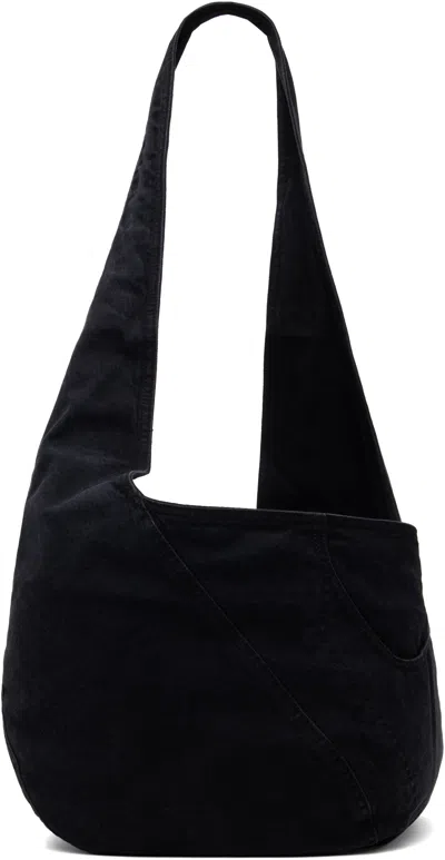 _j.l - A.l_ Black Bezier Bag In Shungite Black