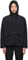 _j.l - A.l_ Black Lobe Jacket In Black