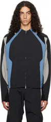 _j.l - A.l_ Black Minno Jacket In Shungite Black