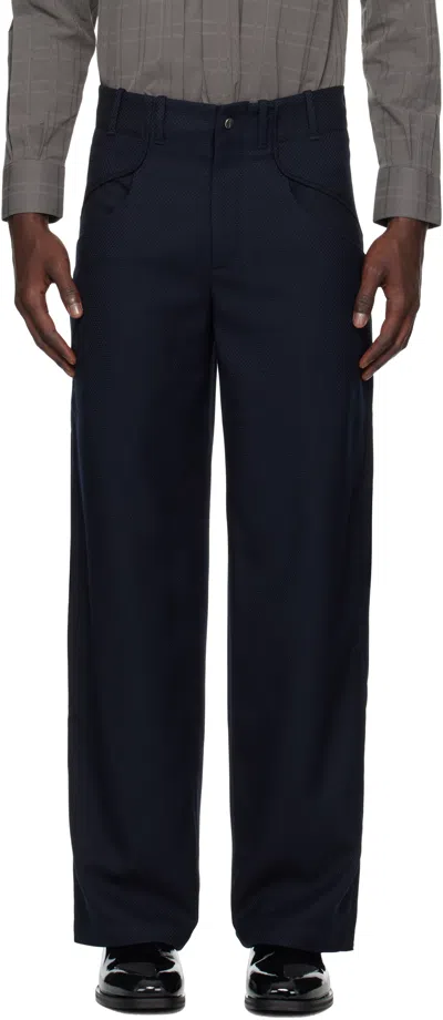 _j.l - A.l_ Navy Permian Trousers