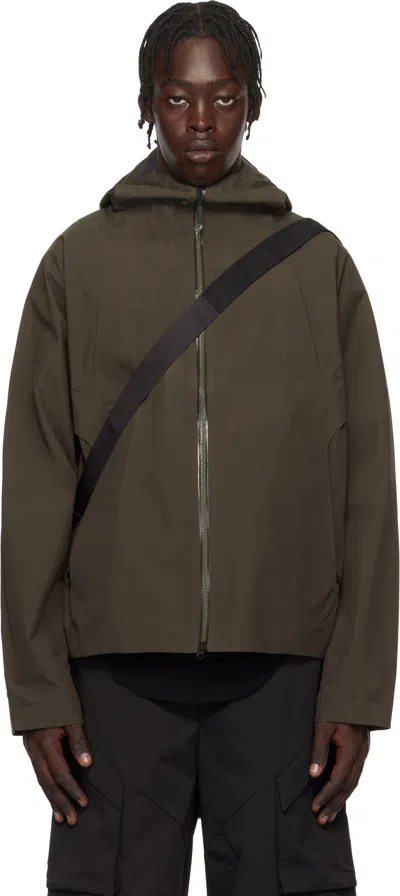 _j.l - A.l_ Taupe Goldwin Edition Gore-tex Pro 3l Shell Jacket In Olive Black