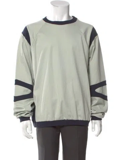 Pre-owned _j.l - A.l_ Colorblock Pattern Crew Neck T-shirt W/ Tags In Green