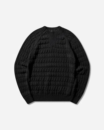 _j.l-a.l_ Men S Mies Knit Sweater Shungite In Black